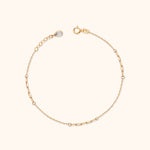 14K gold dainty paperclip link bracelet for women – real gold chain jewelry USA