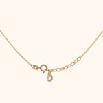 14K gold spring ring clasp detail on fine jewelry chain