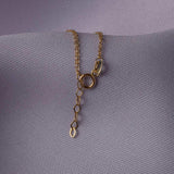 14K (585) Gold Kreuz-Armband – Minimalistischer Glaubensschmuck mit Kristallperlen