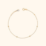 14K Gold Minimal Dorika Bead Bracelet – Elegant Everyday Jewelry - 1
