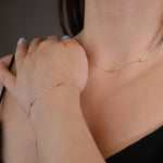 14K Gold Minimal Dorika Bead Bracelet – Elegant Everyday Jewelry - 13