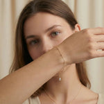 14K Gold Minimal Dorika Bead Bracelet – Elegant Everyday Jewelry - 6