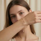 14K Gold Minimal Dorika Bead Bracelet – Elegant Everyday Jewelry - 6