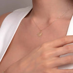 14K Gold Personalized Lotus Flower Name Necklace – Custom Engraved Jewelry Gift - 5