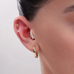 14K Solid Gold Star of David Tragus Stud – Cartilage Jewelry - 10
