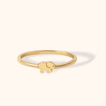 Symbolizing wisdom, strength, and good luck, the Elephant Blessing Ring is a delicate talisman 