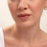 14K Gold Teardrop Diamond Pendant Necklace – Halo Baguette Drop Necklace