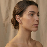 14K Solid Gold Double Crystal Tragus Stud – Minimalist Piercing Earring