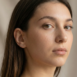 14K Solid Gold Graduated Bezel Tragus Earring – Cartilage Piercing Stud