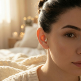 14K Gold Pavé Shooting Star Stud – Celestial Tragus Piercing