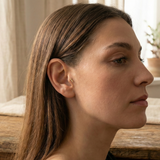 14K Solid Gold Triple Star Tragus Earring – Celestial Cartilage Stud Jewelry