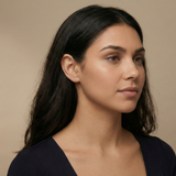 14K Solid Gold Snake Tragus Earring – Serpent Cartilage Stud with Sparkling Stone