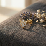 Piercing para trago con forma de cuerno de diablo en oro de 14 quilates y espalda plana con pavé BRK2