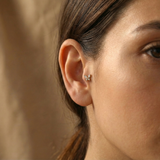 14K Gold Butterfly Tragus Stud Earring – Cartilage Piercing Jewelry