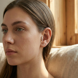 14K Gold Marquise Cluster Tragus Stud – Flat Back Piercing