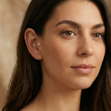 14K Gold Protective Eye Tragus Stud – Flat Back Symbolic Piercing