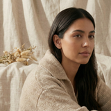 14K Gold Pavé X Cartilage Stud – Flat Back Labret