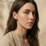 14K Solid Gold Pavé Dangle Bar Tragus Earring – Drop Cartilage Stud