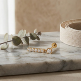 14K Gold Dangle Tragus Piercing Earring – Bar Conch Stud