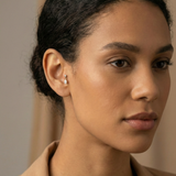 14K Gold Pear Cut Dangle Stud – Elegant Drop Piercing