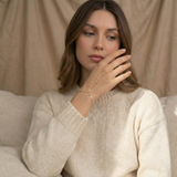 14K Gold Rosary Hand Chain Bracelet – Multi Cross Jewelry for Faith-Inspired Looks