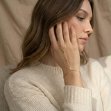 14K Gold Rosary Hand Chain Bracelet – Multi Cross Jewelry for Faith-Inspired Looks