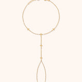 14K Gold Rosary Hand Chain Bracelet – Multi Cross Jewelry for Faith-Inspired Looks