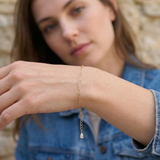 14K Gold Paperclip Chain Bracelet – Solid Yellow Gold Minimalist Link Jewelry