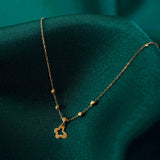 14 Ayar Altın Dorika Kelebek Kolye,altın kolye fiyatları