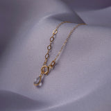 14K Gold Infinity Necklace with Beaded Chain – Eternal Love & Balance