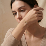 14K Gold Clover Bracelet – Dainty Lucky Charm Jewelry