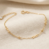 14K Gold Infinity Symbol Bracelet – Dainty Eternal Charm