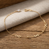 14K Gold Infinity Symbol Bracelet – Dainty Eternal Charm